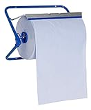 Putztuch-Spender Wandhalter Metall Blau Putzpapier Halter für Putzrollen bis 40 cm - für Industrie und Werkstatt