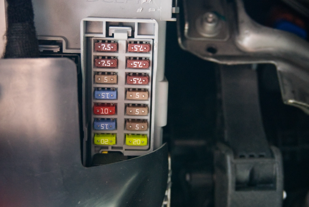 Sicherungskasten beim Fiat 500