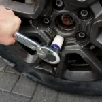 Radmuttern nachziehen